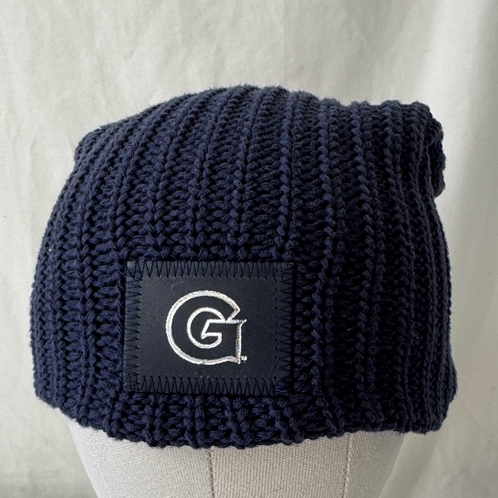 Love Your Melon Dark Blue Knit Cotton Beanie